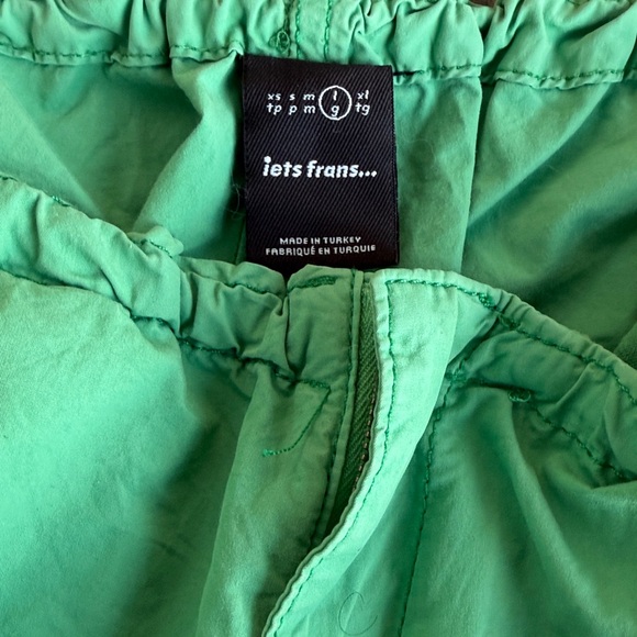 UO iets frans... Y2K Pantaloni Green Baggy Tech Cargo Pants Slouchy L -unisex - Picture 6 of 7